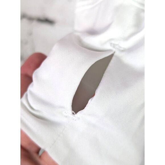 FJ FOOTJOY Women's 1/4 Zip Pullover Golf Shirt Pink White Striped UV Medium - Picture 4 of 9